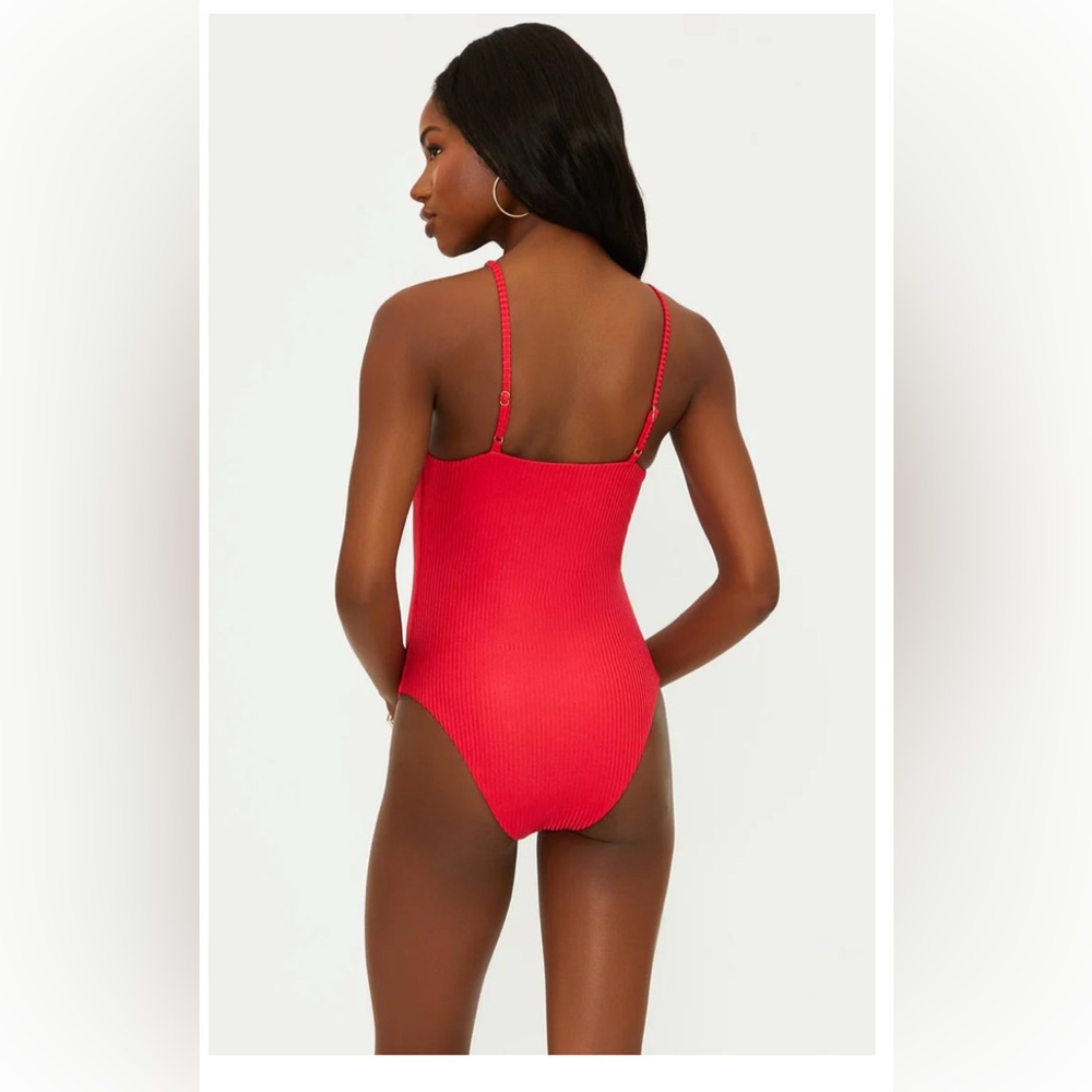 Beach Riot Scarlet One Piece Holly Jolly- Size Small - Picture 5 of 15